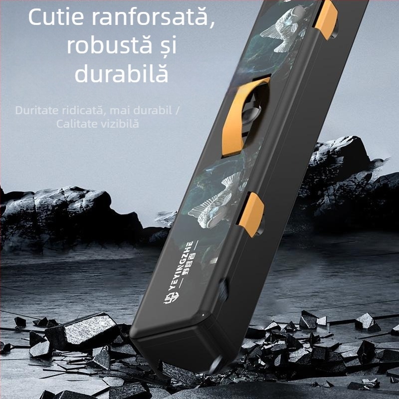 Camper Casetă de depozitare pentru pescuit extinsă – Cutie multifuncțională pentru accesorii: plutitoare, cârlige, năluci și echipament de pescuit