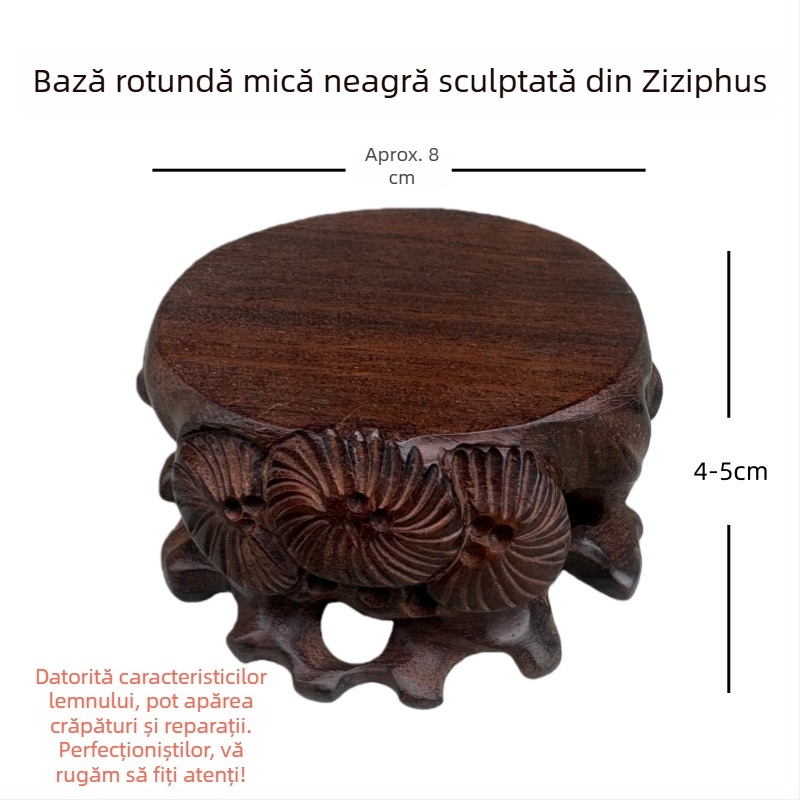 Bază de expunere din lemn pentru sculpturi în lemn, jad, seturi de ceai, bonsai și ghivece