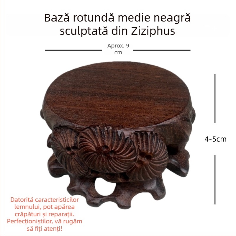 Bază de expunere din lemn pentru sculpturi în lemn, jad, seturi de ceai, bonsai și ghivece