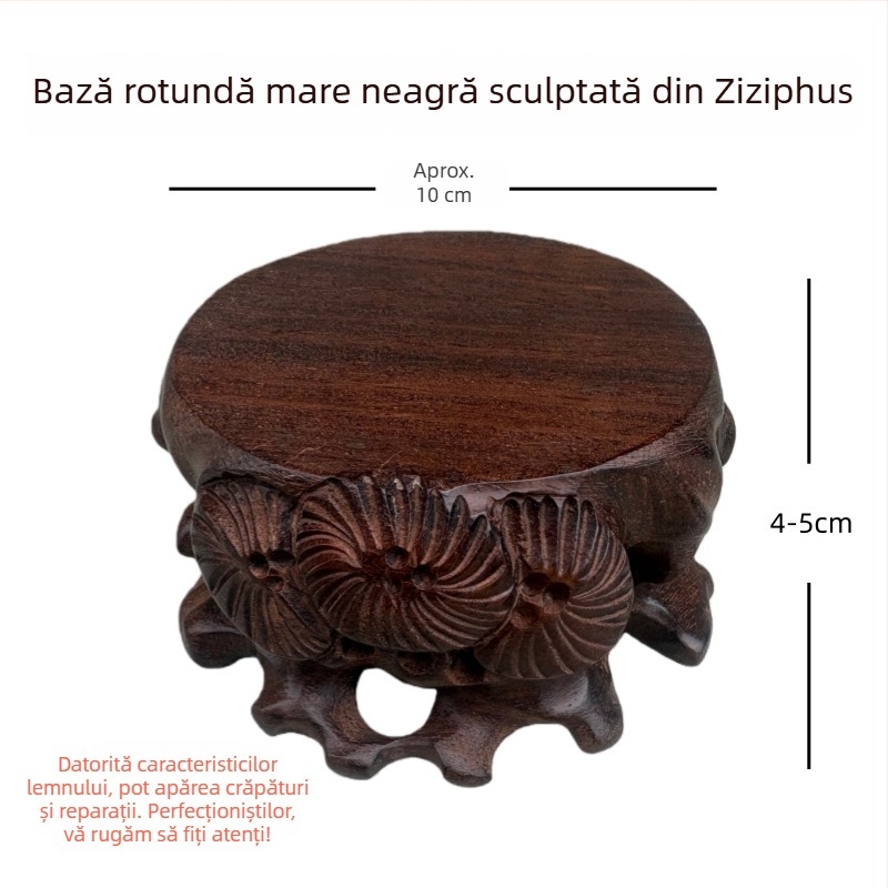 Bază de expunere din lemn pentru sculpturi în lemn, jad, seturi de ceai, bonsai și ghivece