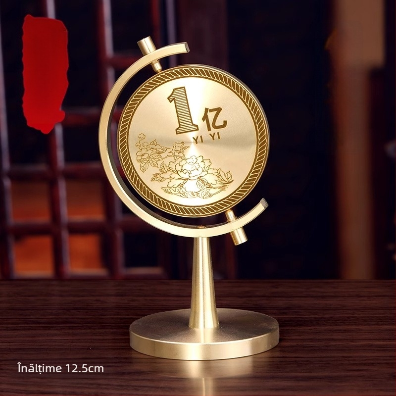 Ornament rotativ din alamă pentru mașină, birou și măsuță de cafea — design minimalist modern