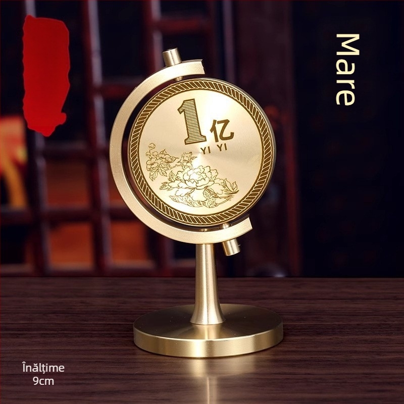 Ornament rotativ din alamă pentru mașină, birou și măsuță de cafea — design minimalist modern