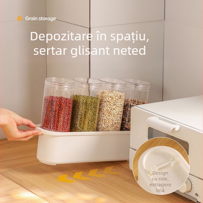 Recipient plastic sigilat cu capac PP transparent, alimentar, 300 ml, pentru gustări, bomboane și biscuiți