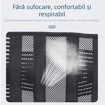 Centură de susținere a taliei cu plăci de oțel, respirabilă vara, suport abdominal, unisex