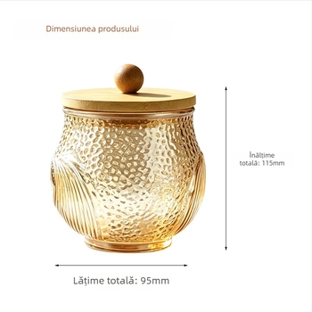 Recipient de condimente în stil retro pentru bucătărie, cu lingură, sigilat, rezistent la umezeală, porționat