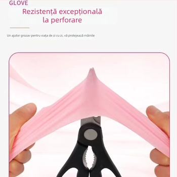 Mănuși nitril de unică folosință, lungi, pentru spălat vase, pentru femei, curățenie în bucătărie, durabile, clasă alimentară, confort strâns, subțiri