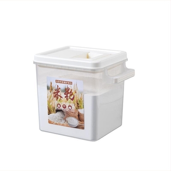 Recipient de depozitare pentru făină, orez și paste, sigilat, protecție împotriva insectelor și umidității, capacitate peste 5 L