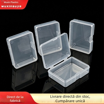 Cutie transparentă de plastic pentru depozitare cu capac, organizator de piese de diferite dimensiuni, cutie de clasificare pentru bijuterii și obiecte mici