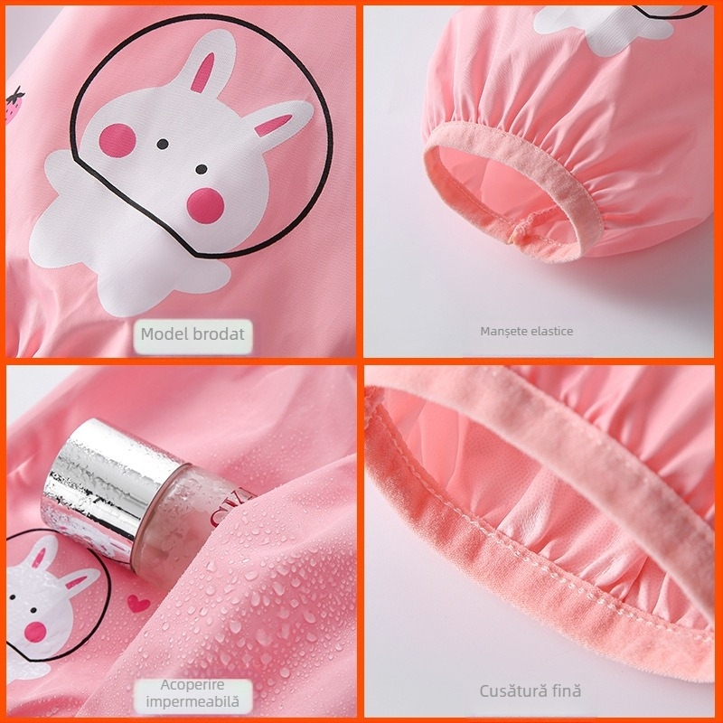 Mansete de protecție extinse pentru bucătărie, impermeabile, rezistente la ulei, anti-murdărire, stil desen animat, unisex, pentru toamnă și iarnă.