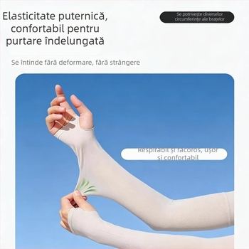 Manșete fără cusur, culoare pielii, pentru acoperirea cicatricilor și tatuajelor, subțiri pentru vară, pentru bărbați și femei, protecție solară UV