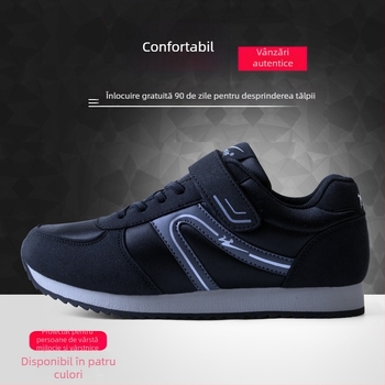 Pantofi de plimbare unisex, din plasă, închidere Velcro, talpă antiderapantă, încălțăminte casual pentru seniori