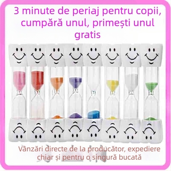 Clepsidră decorativă cu zâmbet, 3 minute pentru spălarea dinților copiilor, decor pentru grădiniță