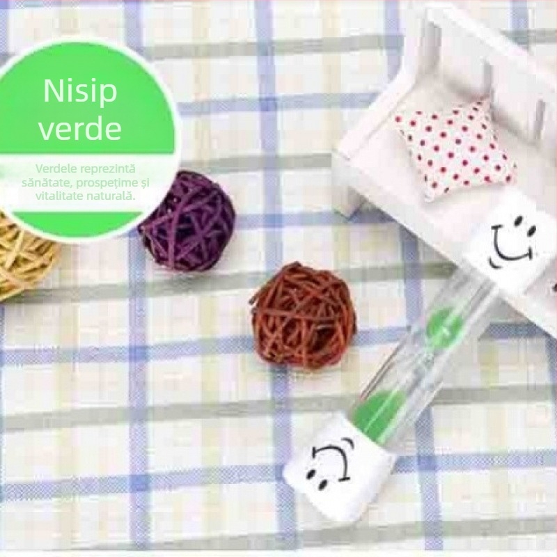 Clepsidră decorativă cu zâmbet, 3 minute pentru spălarea dinților copiilor, decor pentru grădiniță
