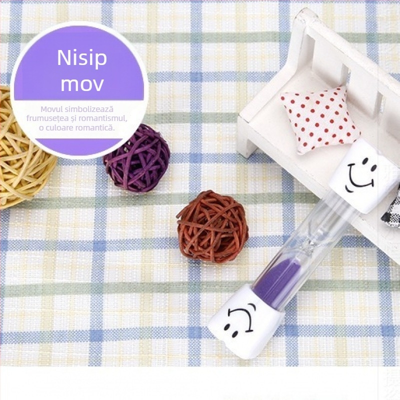 Clepsidră decorativă cu zâmbet, 3 minute pentru spălarea dinților copiilor, decor pentru grădiniță