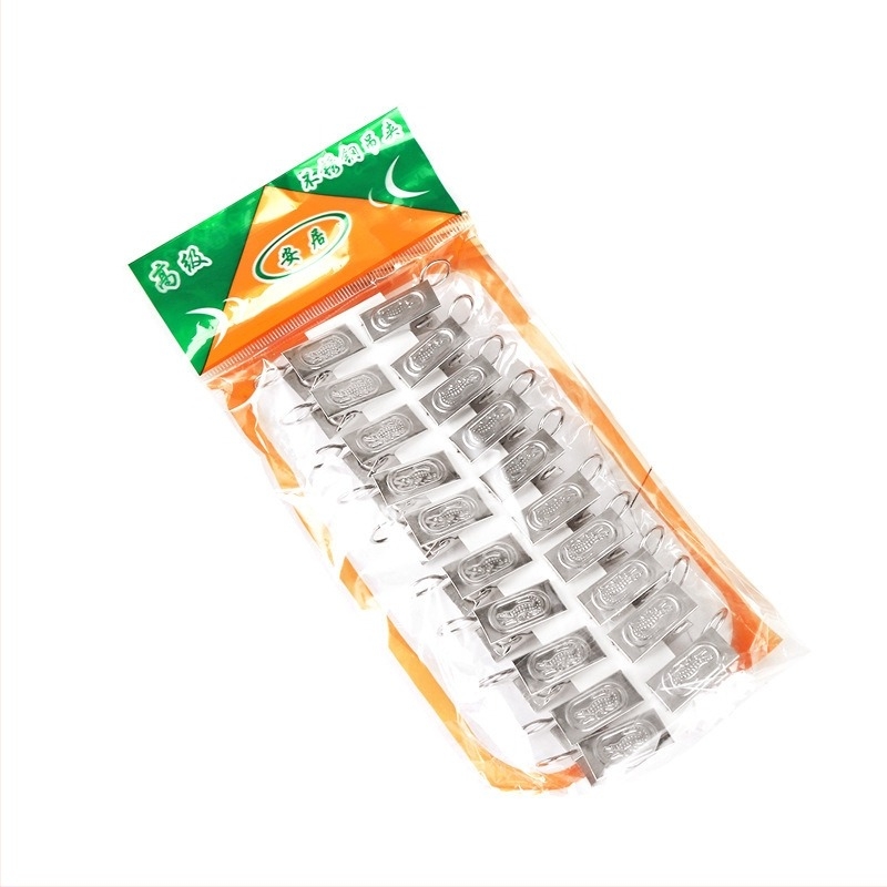 Clipuri din oțel inoxidabil pentru perdele și șosete, clipuri durabile multifuncționale, set de 20 bucăți