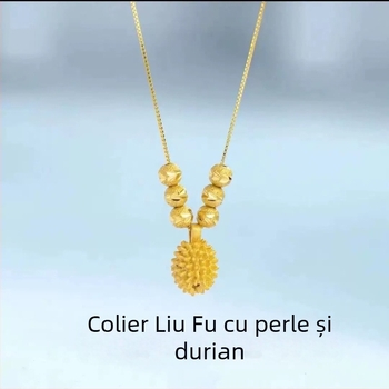 Colier pentru claviculă și șnur de gleznă cu durian, durian mic, lux ușor, stil nișă