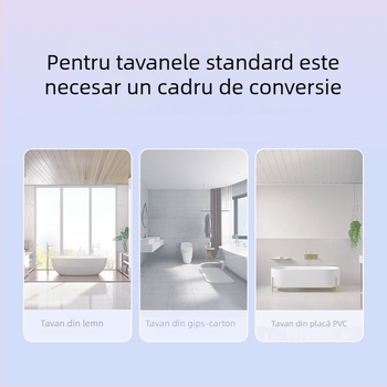 Cadru de conversie pentru încălzitor de baie 300×600 pentru plafoane încorporate, cu ventilator