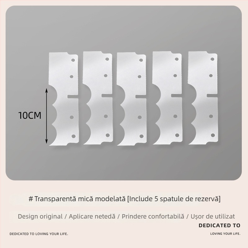 Cakoo spatulă moale pentru cremă, pentru prăjituri în straturi, instrument transparent de decorare pentru cofetărie casnică și profesionistă