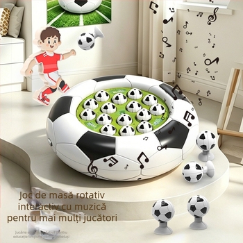 Cupa Mondială 2026 Fotbal și Baschet — Joc de masă competitiv cu disc muzical rotativ pentru copii