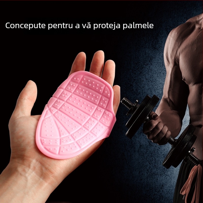 Protecții din silicon pentru palme, pentru mănuși de fitness și ridicare de greutăți, anti-bășici, antiderapante, antrenament cu bară