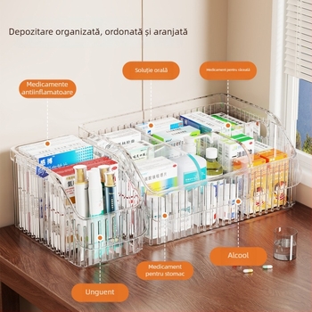 Organizator de unguente în tuburi, raft compact de depozitare a medicamentelor pentru uz casnic