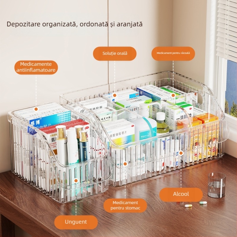Organizator de unguente în tuburi, raft compact de depozitare a medicamentelor pentru uz casnic