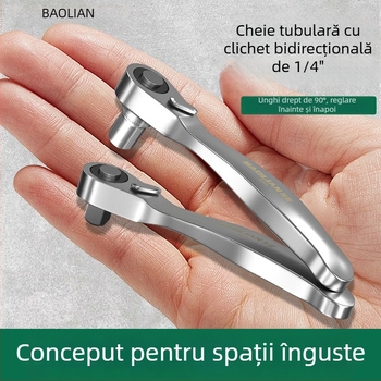 Set mic de chei cu crichetă, capete rapide bidirecționale