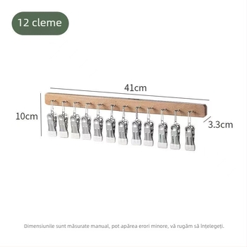 Umeraș cu șină telescopică montat deasupra pentru pălării, lenjerie, șosete și haine