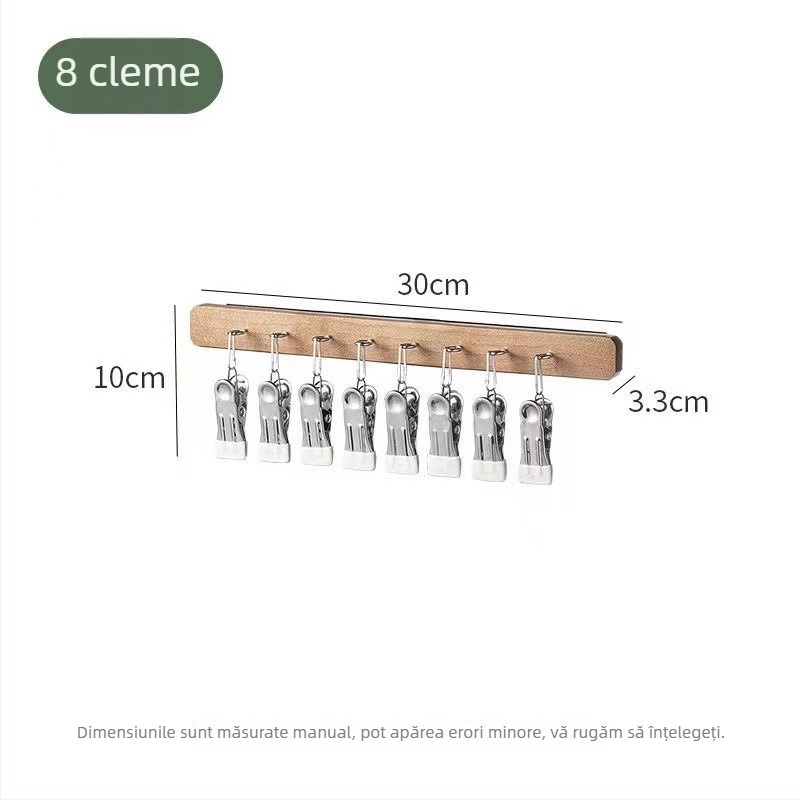 Umeraș cu șină telescopică montat deasupra pentru pălării, lenjerie, șosete și haine