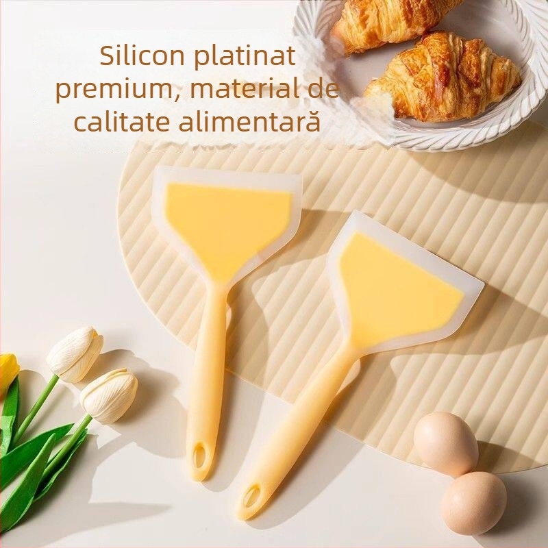 Spatulă din silicon pentru gătit, rezistentă la temperaturi înalte, pentru clătite și tamagoyaki, antiaderent, de calitate alimentară