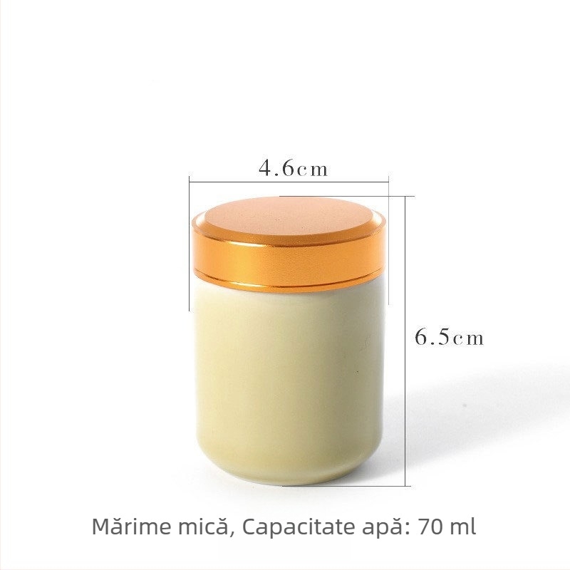 Cutie pentru ceai din ceramică Longquan Celadon, mică cutie de călătorie portabilă, sigiliu etanș, ambalaj cadou pentru ceai