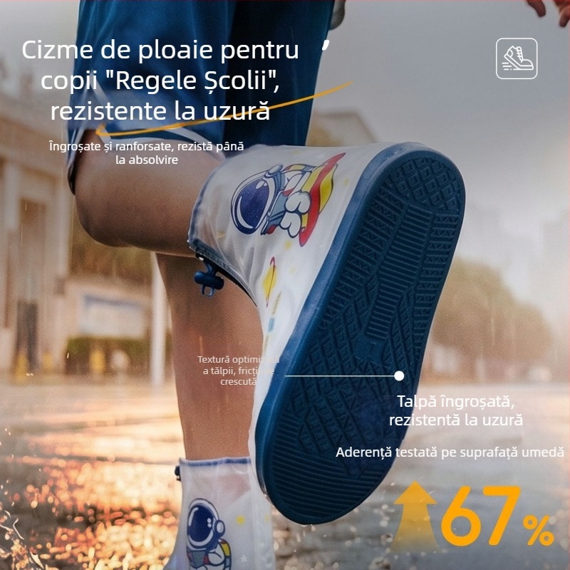 Acoperiri de pantofi pentru ploaie pentru copii, antiderapante, întărite și durabile, impermeabile, pentru băieți și fete