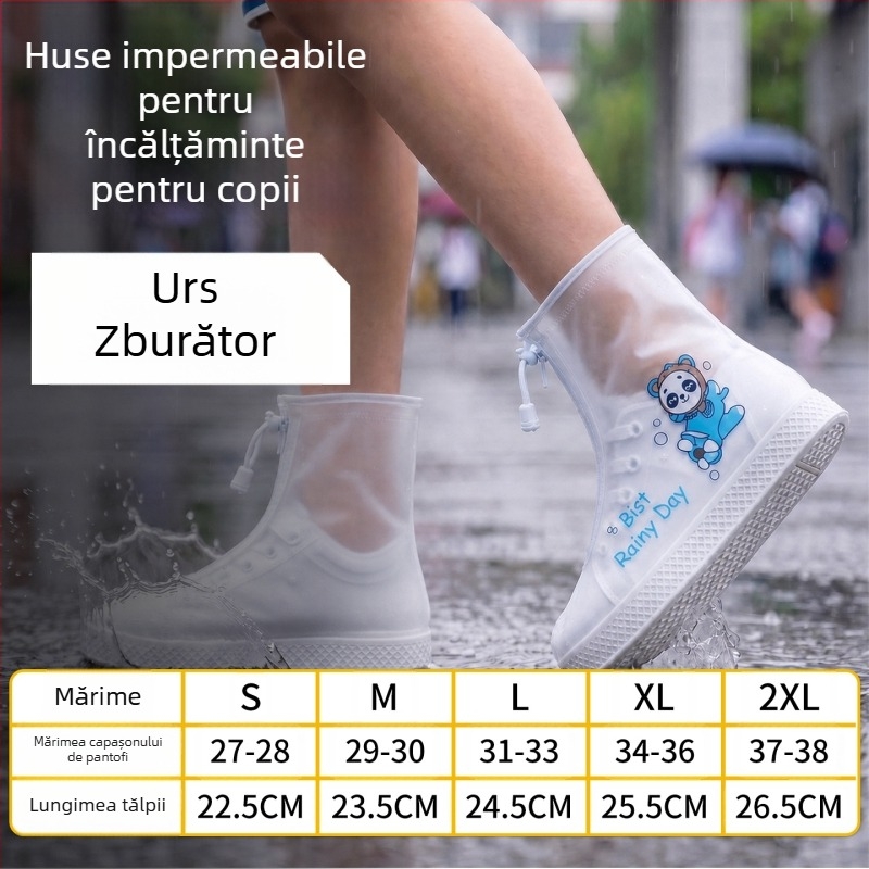 Acoperiri de pantofi pentru ploaie pentru copii, antiderapante, întărite și durabile, impermeabile, pentru băieți și fete