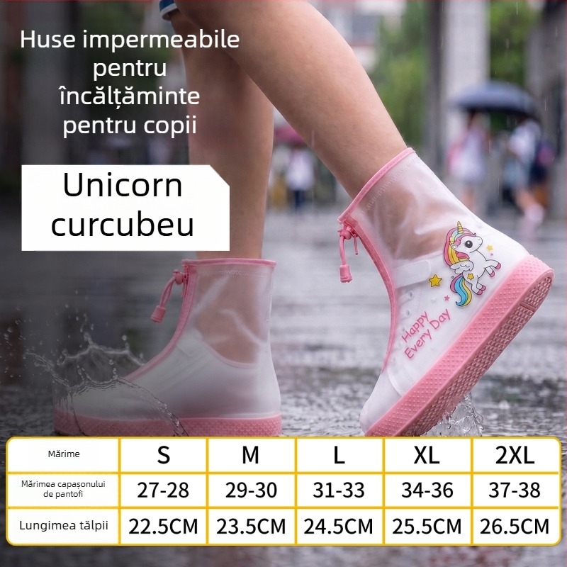 Acoperiri de pantofi pentru ploaie pentru copii, antiderapante, întărite și durabile, impermeabile, pentru băieți și fete