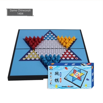 Mare tablă magnetică pliabilă pentru șah chinezesc, Go, Flying Chess, Gomoku, dame și șah militar
