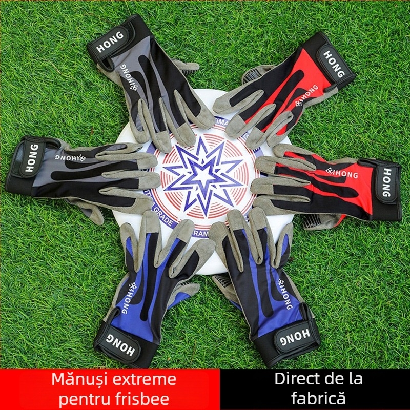 Mănuși frisbee unisex, din velur, antiderapante, rezistente la uzură, uscare rapidă, respirante, pentru antrenamente în aer liber și ciclism