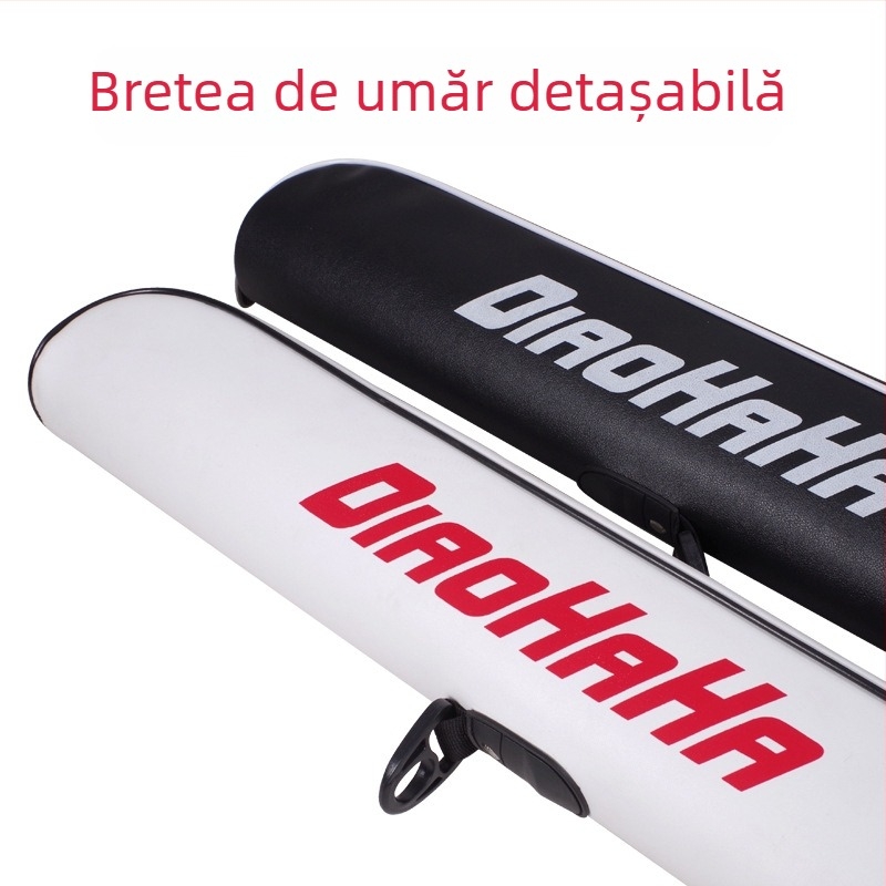 Geantă PU pentru bețe de pescuit, husă dură, impermeabilă, cu un singur strat, 1,25 m și 1,2 m, depozitare echipamente pescuit