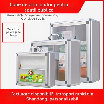 Cutie medicală montată pe perete din aliaj de aluminiu, cu încuietoare