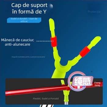 Suport în formă de Y pentru undițe, din oțel inox, prindere pe sol pentru aruncări la distanță