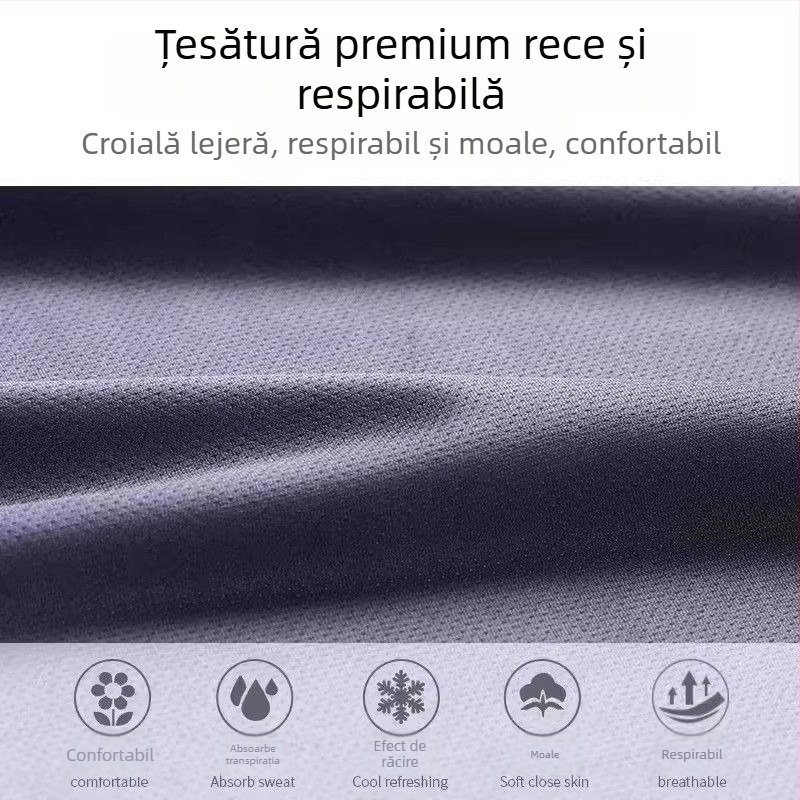 Costum sportiv de vară pentru alergare – tricou cu mâneci scurte și pantaloni scurți, uscare rapidă, pentru badminton și antrenament