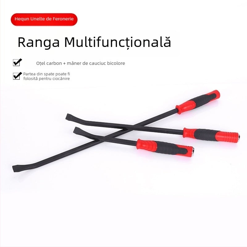 Bară de desfacere multifuncțională pentru tâmplă, montaj uși și ferestre, unealtă de demontare a anvelopelor, mică bară de uz casnic cu șurubelniță