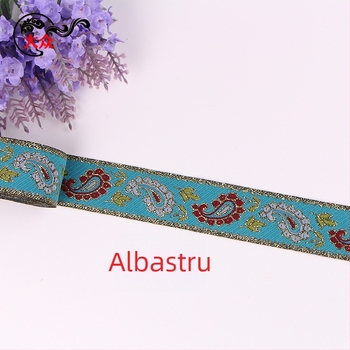 Panglică jacquard etnic colorată pentru perdele și accesorii brodate Hanfu