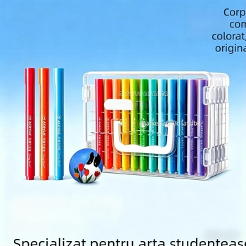 Markeri acrilici cu vârf moale pentru copii, lavabili, opaci și stratificabili, markeri pentru acuarelă pentru desen