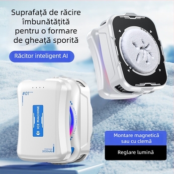 TH21 Răcitor pentru telefon, alimentat cu baterie, modul termo-electric, wireless, 3000mAh, autonomie ultra-lungă, afișaj digital al temperaturii de congelare