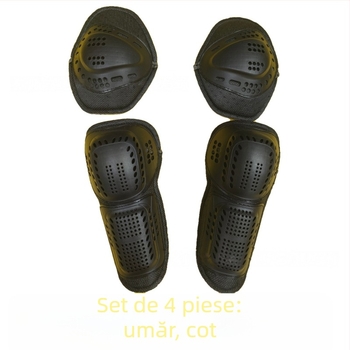 Set de protecție pentru motocicletă de 7 piese cu protecții pentru spate, genunchi, piept, cot și umeri