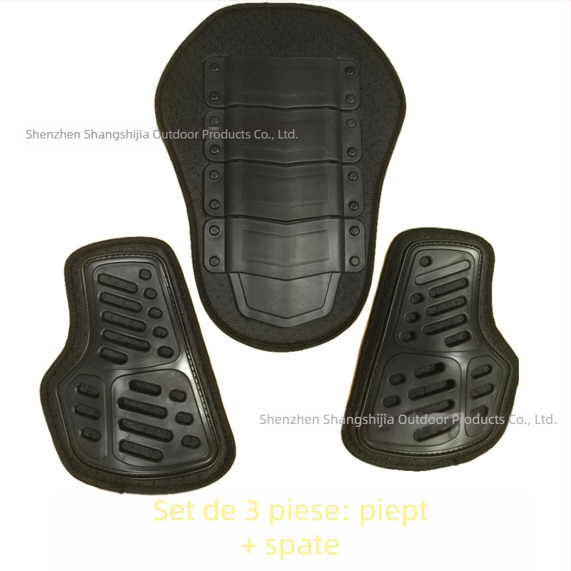 Set de protecție pentru motocicletă de 7 piese cu protecții pentru spate, genunchi, piept, cot și umeri
