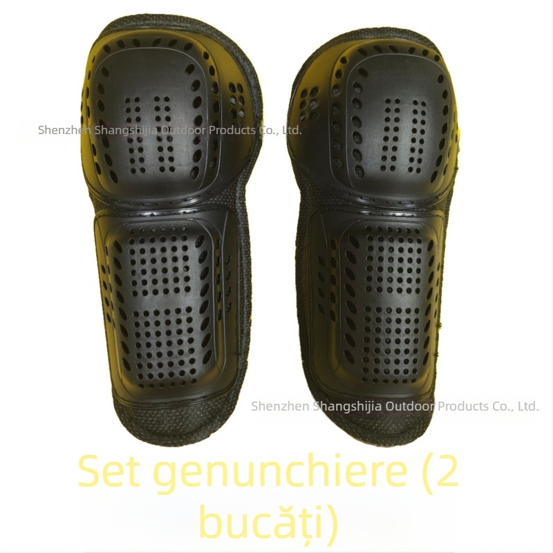 Set de protecție pentru motocicletă de 7 piese cu protecții pentru spate, genunchi, piept, cot și umeri