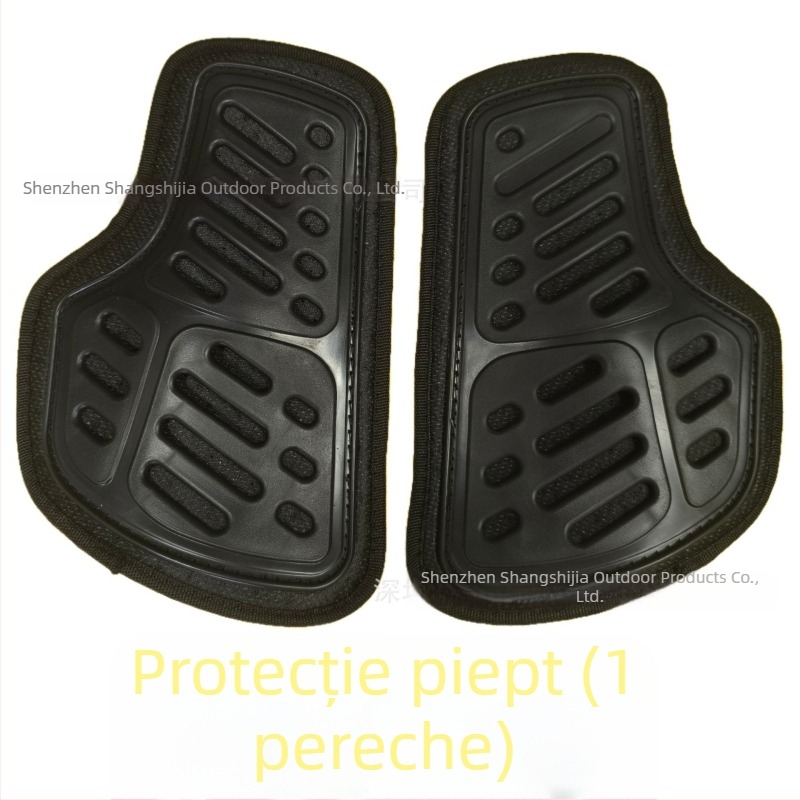 Set de protecție pentru motocicletă de 7 piese cu protecții pentru spate, genunchi, piept, cot și umeri