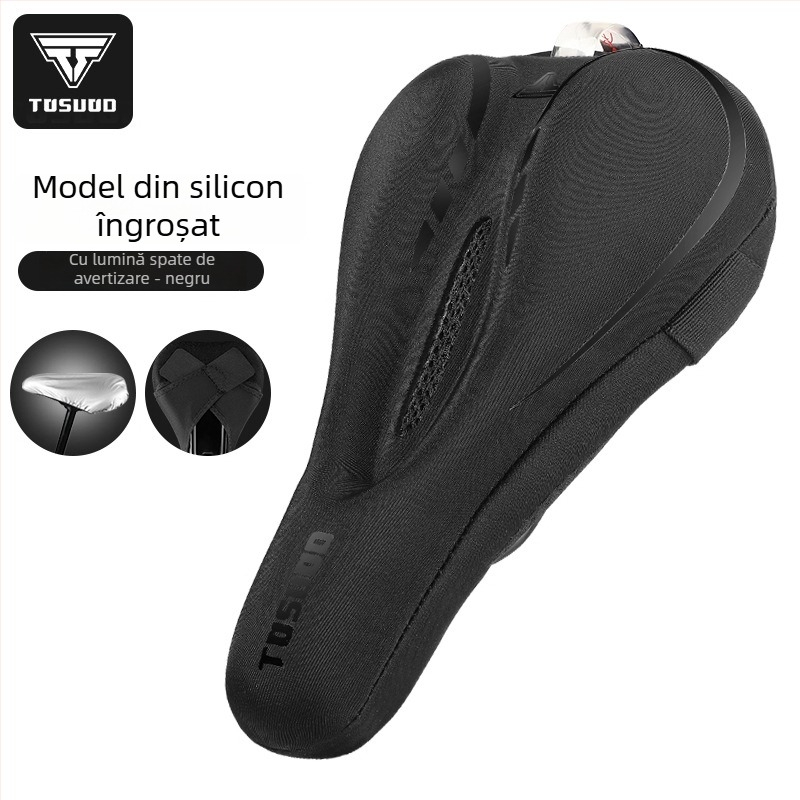 Husă de șa pentru bicicletă din silicon, groasă și foarte moale, cu eliberare rapidă, pentru MTB