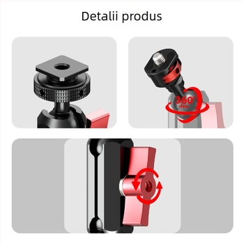 ZS54560-E91/4 Suport ARRI pentru șapcă rece, cap balon universal de 17 mm pentru camere GoPro